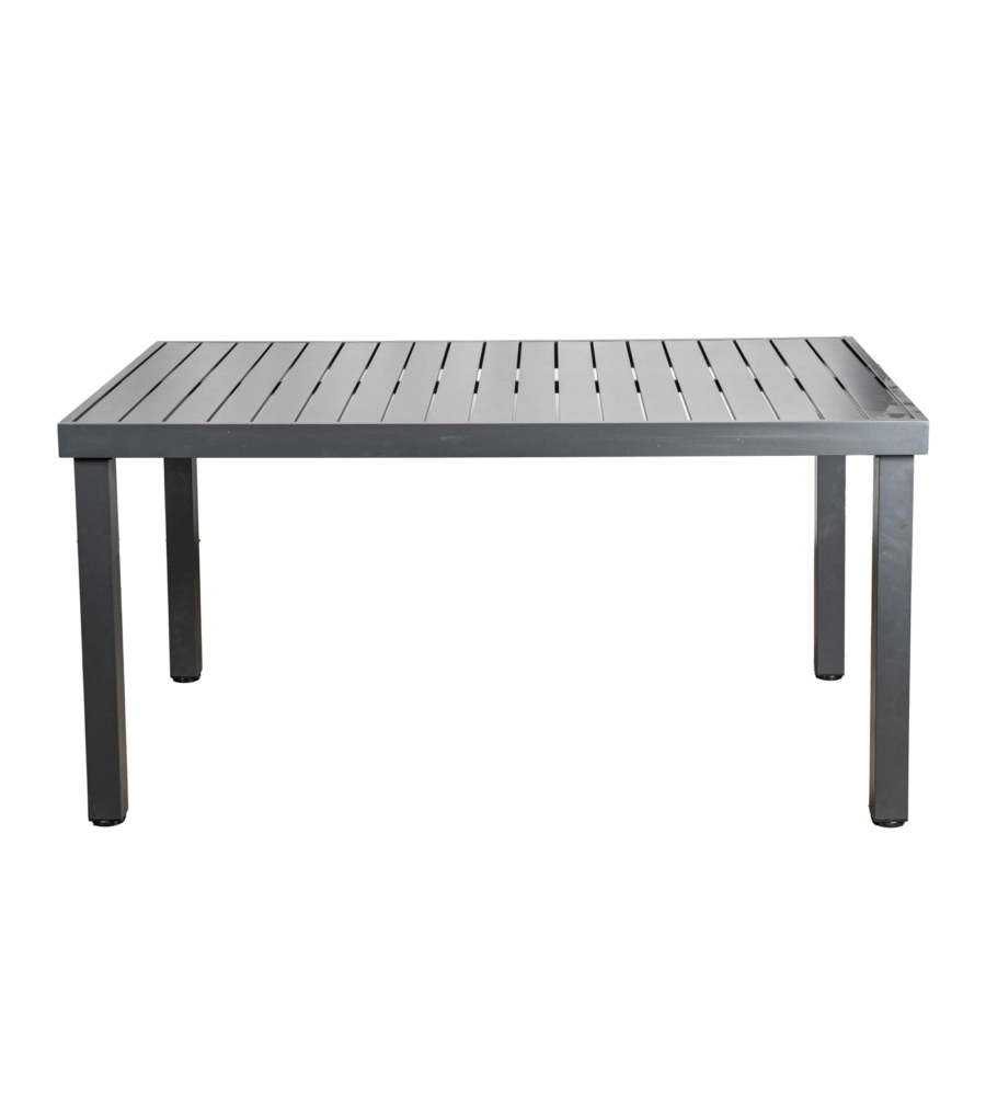 TAVOLO DA ESTERNO EUROGARDEN IN ALLUMINIO GRIGIO 152x90x75 CM