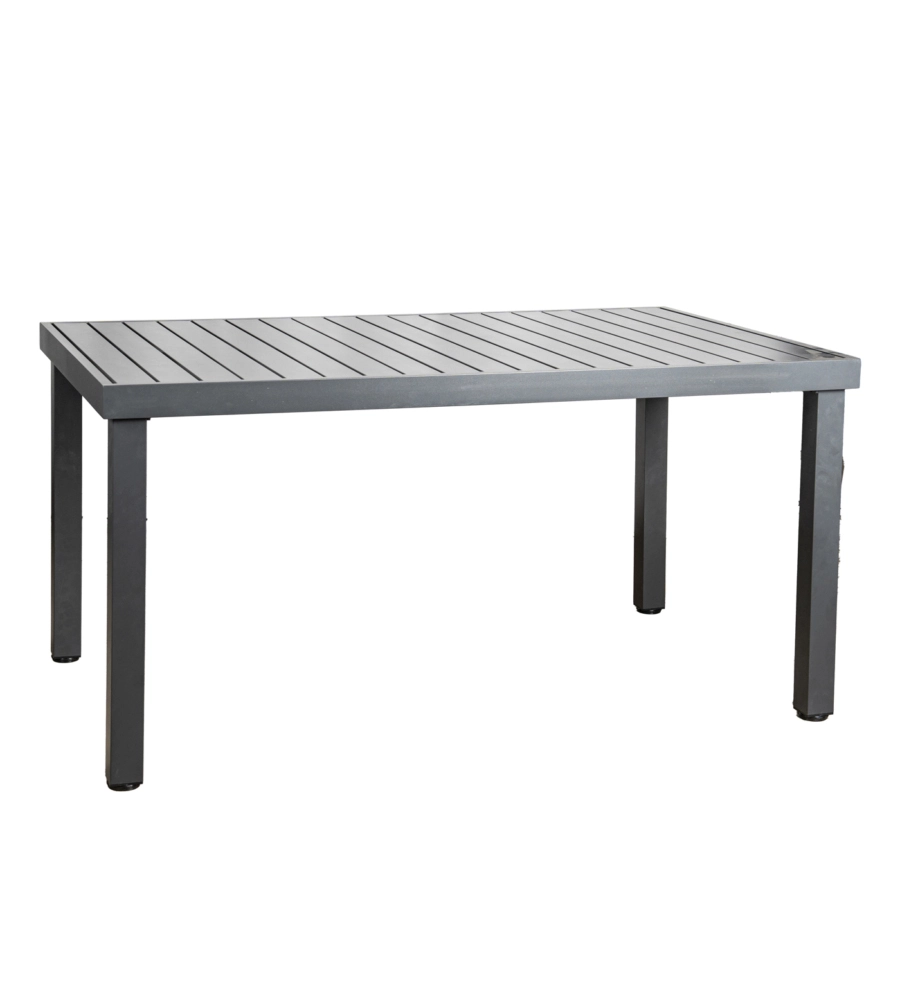TAVOLO DA ESTERNO EUROGARDEN IN ALLUMINIO GRIGIO 152x90x75 CM