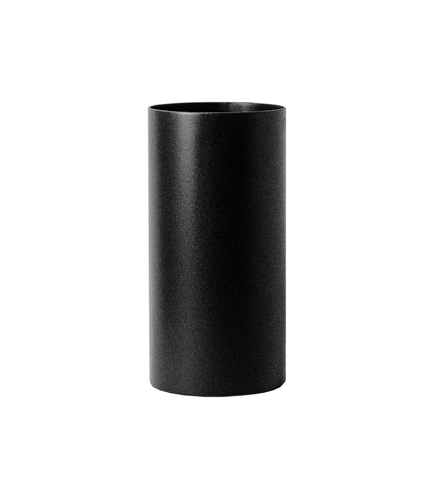 TUBO TRONCHETTO FF LEGNA NERO SMALTATO, 150 MM