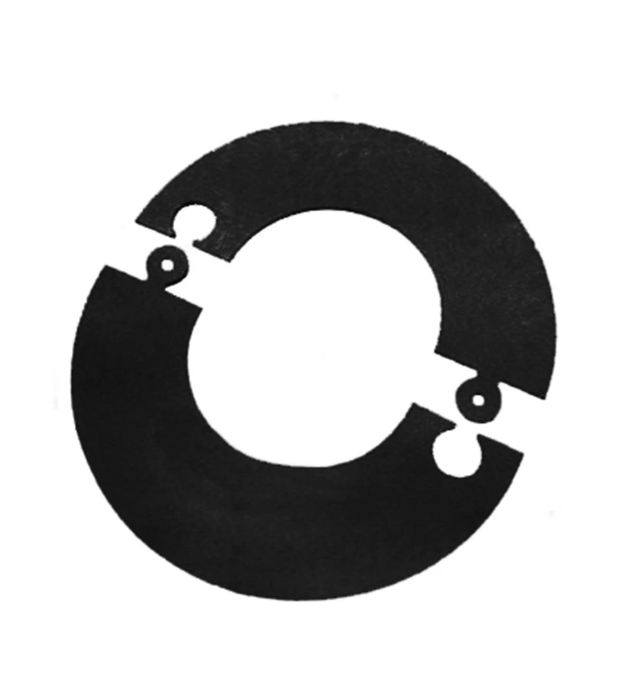 TUBO ROSONE COMPONIBILE LEGNA NERO SMALTATO, 130 MM
