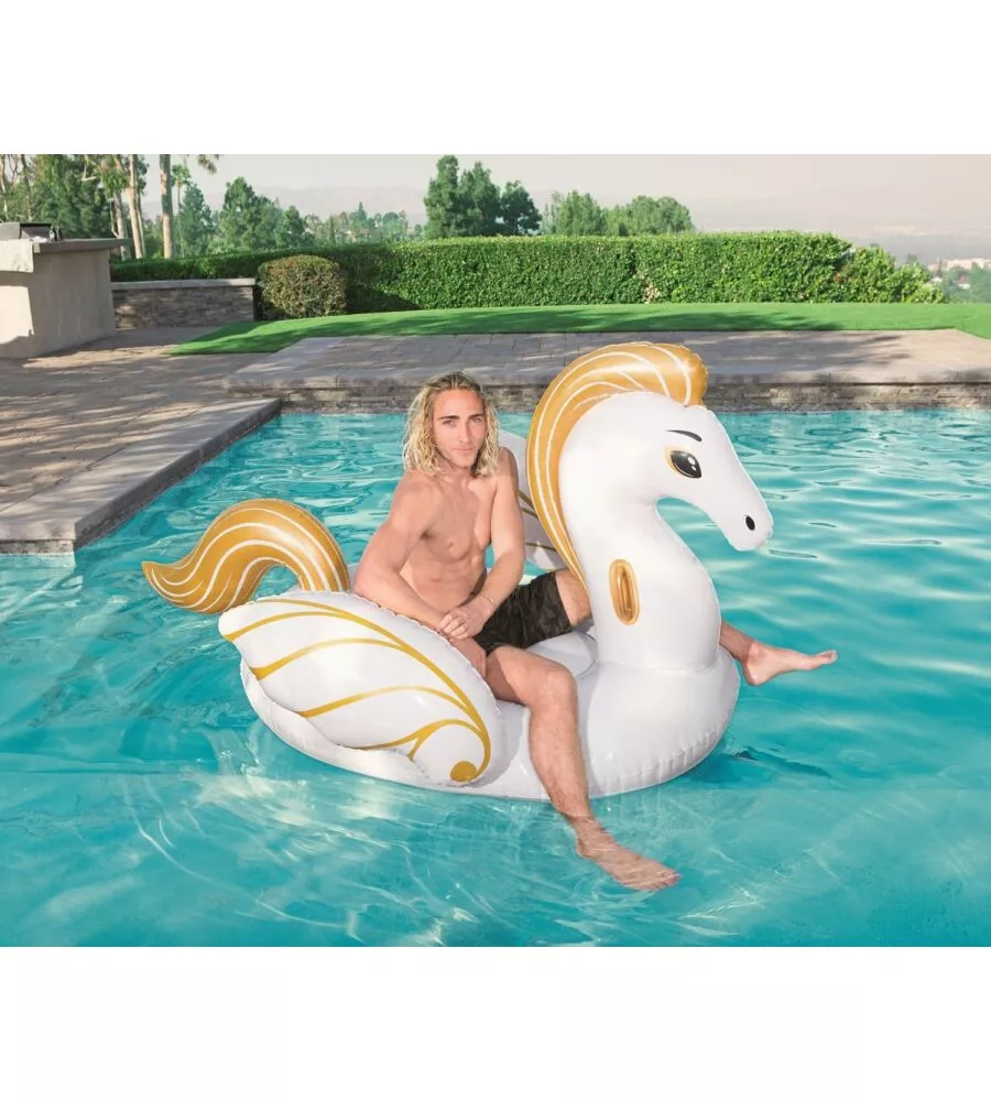 GONFIABILE PER PISCINA BESTWAY "PEGASO GIGANTE LUXURY" 223x140x127 CM - COD. 41118