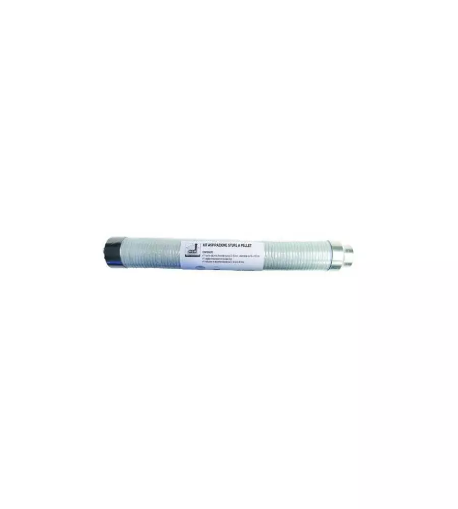 KIT ASPIRAZIONE BIANCO PER STUFE A PELLET DN 40-50 LUNGHEZZA MAX 1,5 MT
