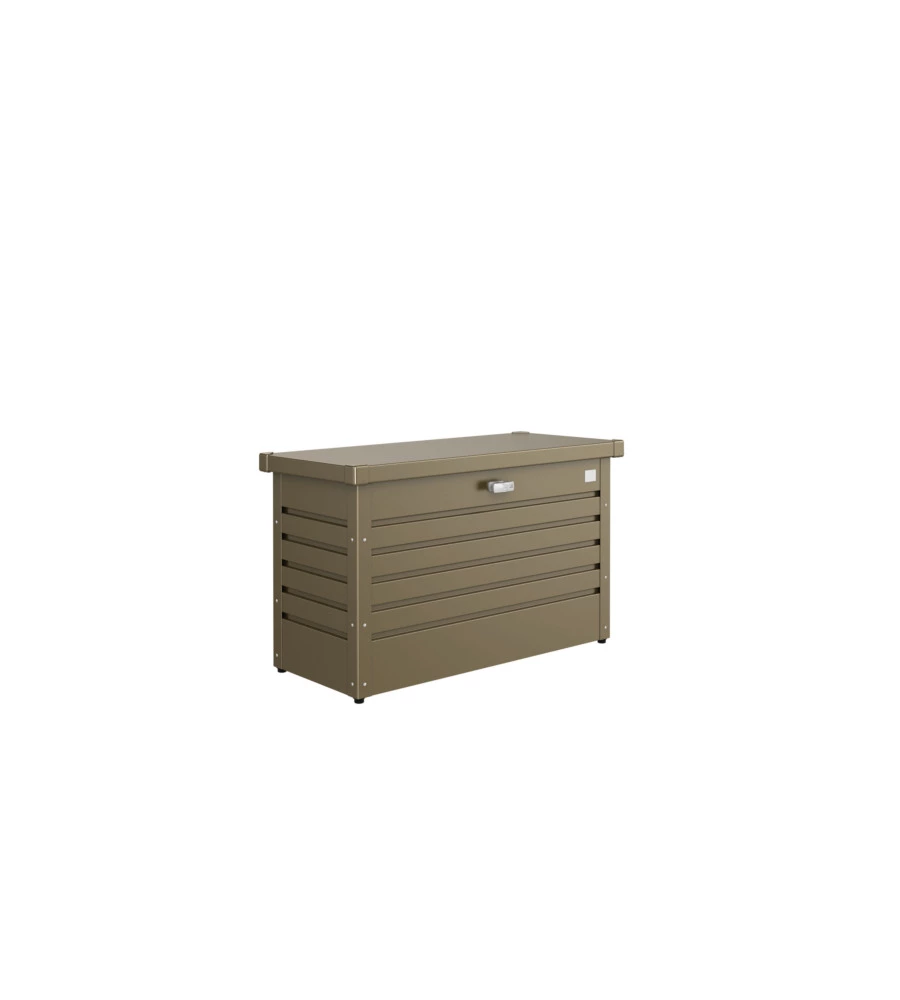 BAULE POSTALE PER PACCHI IMPERMEABILE BIOHORT "PAKET-BOX 100" IN ACCIAIO ZINCATO BRONZO METALLIZZATO 195 LT 101X46X61 CM - COD. 62910