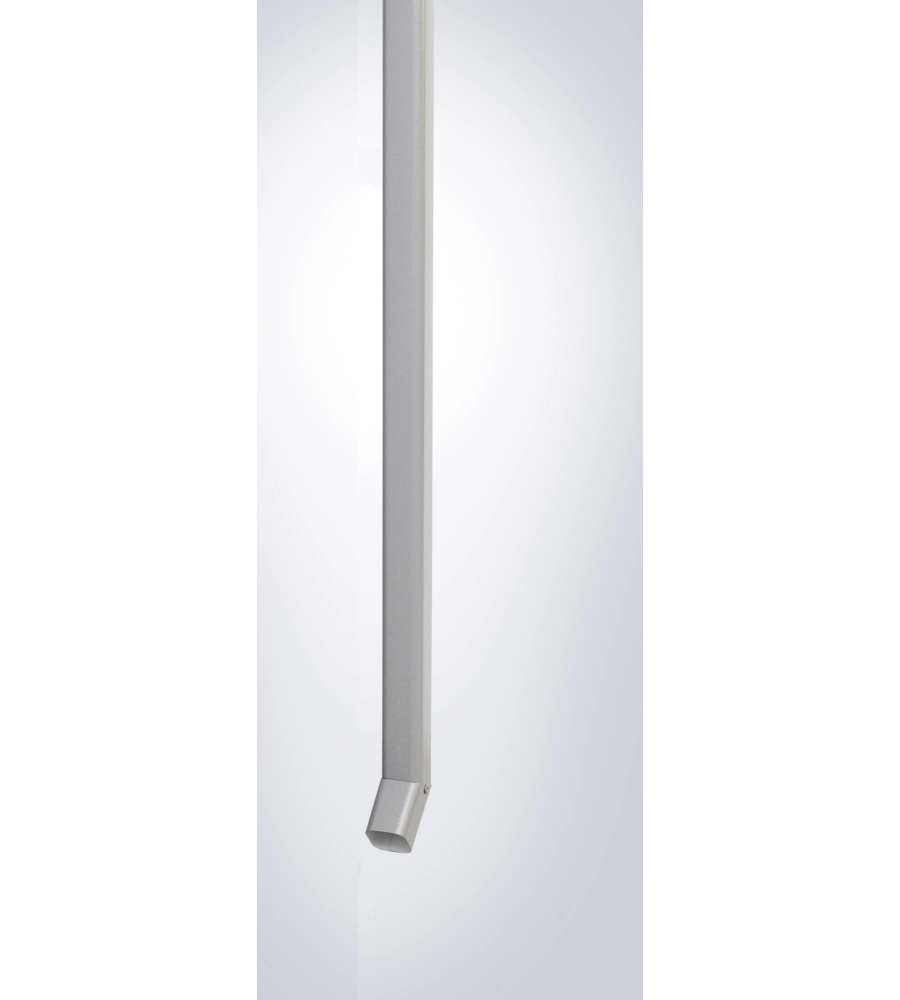 BIOHORT TUBI PLUVIALI PER HIGHLINE ARGENTO METALLIZZATO, 2 UNITÀ