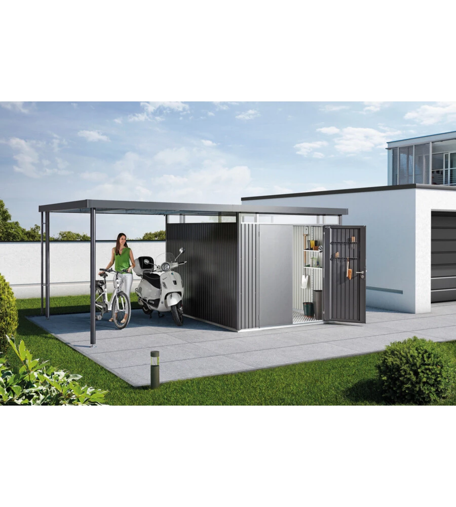 BIOHORT TETTO LATERALE CASETTA HIGHLINE MIS. H5 GRIGIO SCURO