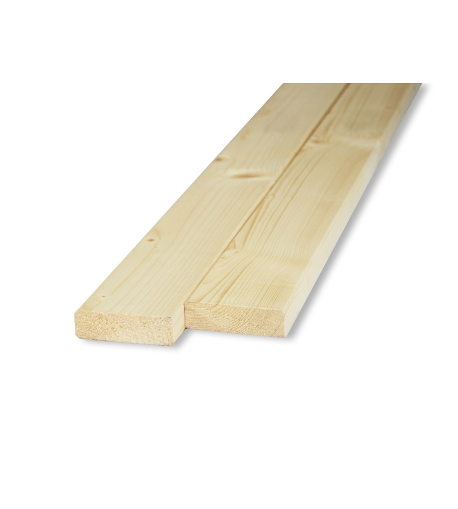 LISTELLO IN ABETE PIALLATO 25 X 80 X 2000 MM