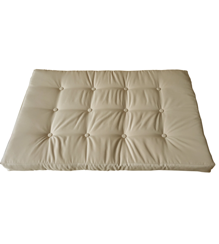 CUSCINO SEDUTA EUROGARDEN PER DIVANO PALLET IN TESSUTO BEIGE 120X80X10 CM