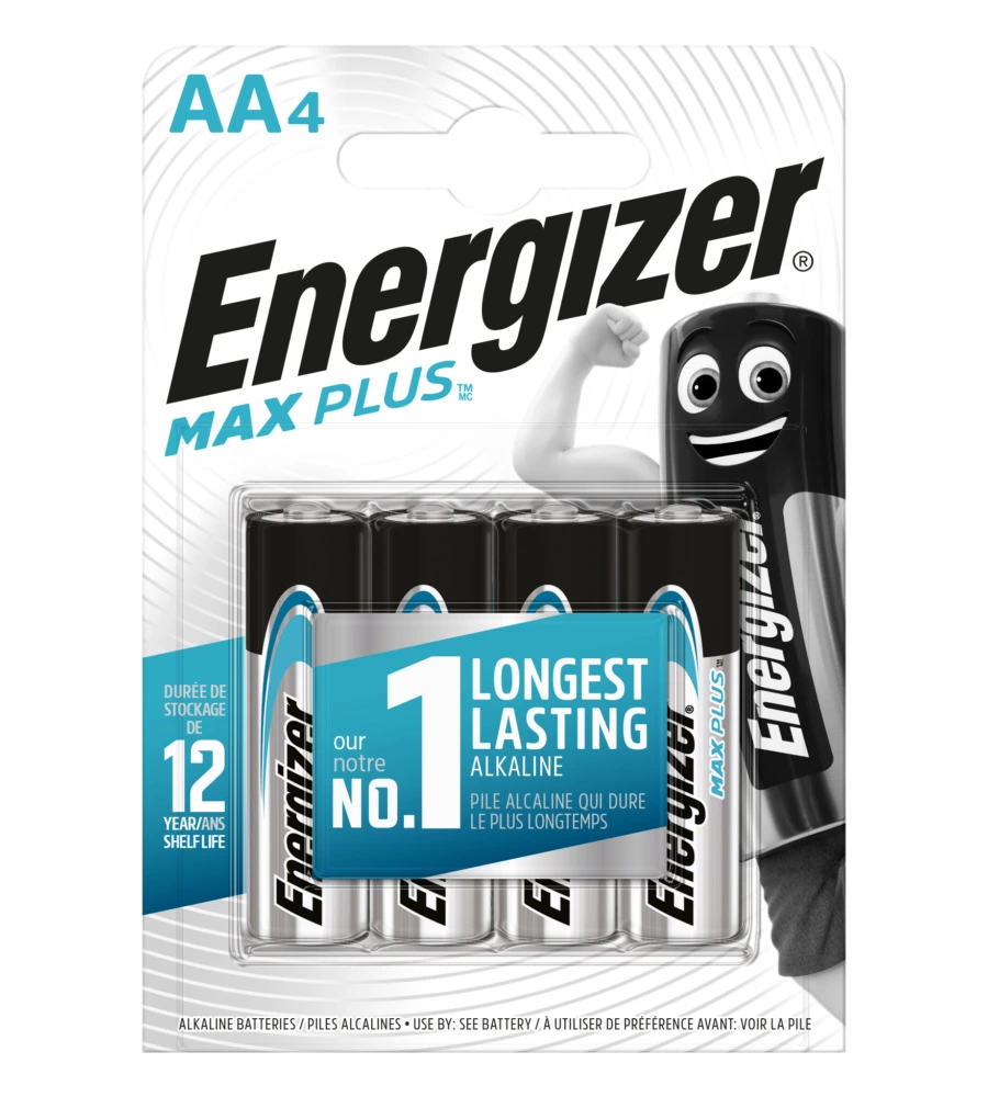 ENERGIZER MAX PLUS AA 4 PEZZI