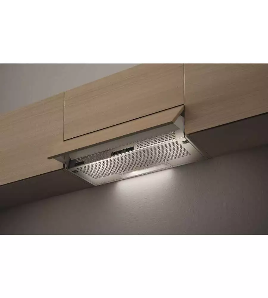 CAPPA ASPIRANTE FABER "152 LG A60" SOTTOPENSILE GRIGIA DA 60 CM 225 M³/H CON 2 FILTRI CARBONE.