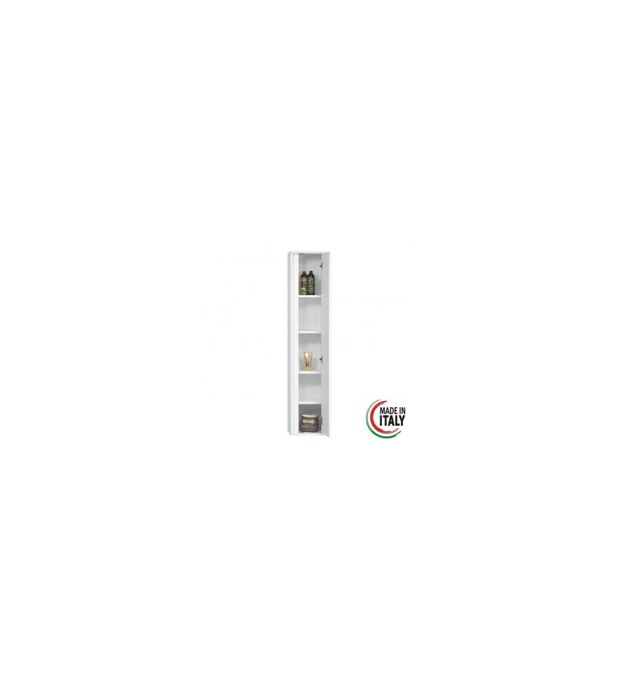 COLONNA PENSILE SOSPESA PER MOBILE "FABULA" BIANCO, 30X150X24 CM