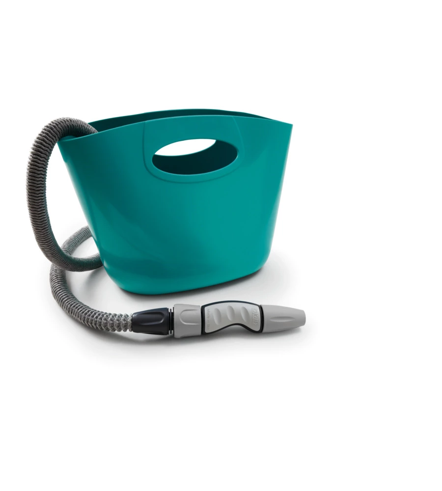 KIT TUBO AUTO ESTENSIBILE G.F. "AQUAPOP" AZZURRO 15 M