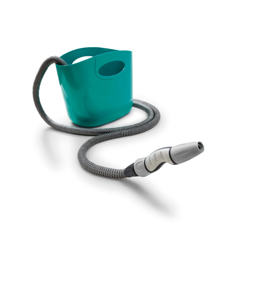 KIT TUBO AUTO ESTENSIBILE G.F. "AQUAPOP" AZZURRO 15 M