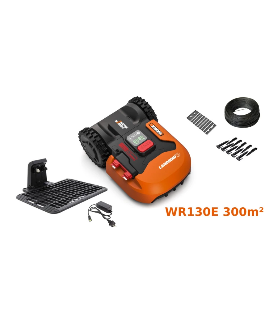 ROBOT TAGLIAERBA WORX "LANDROID S300 WR130E" AREA DI TAGLIO 300 MQ