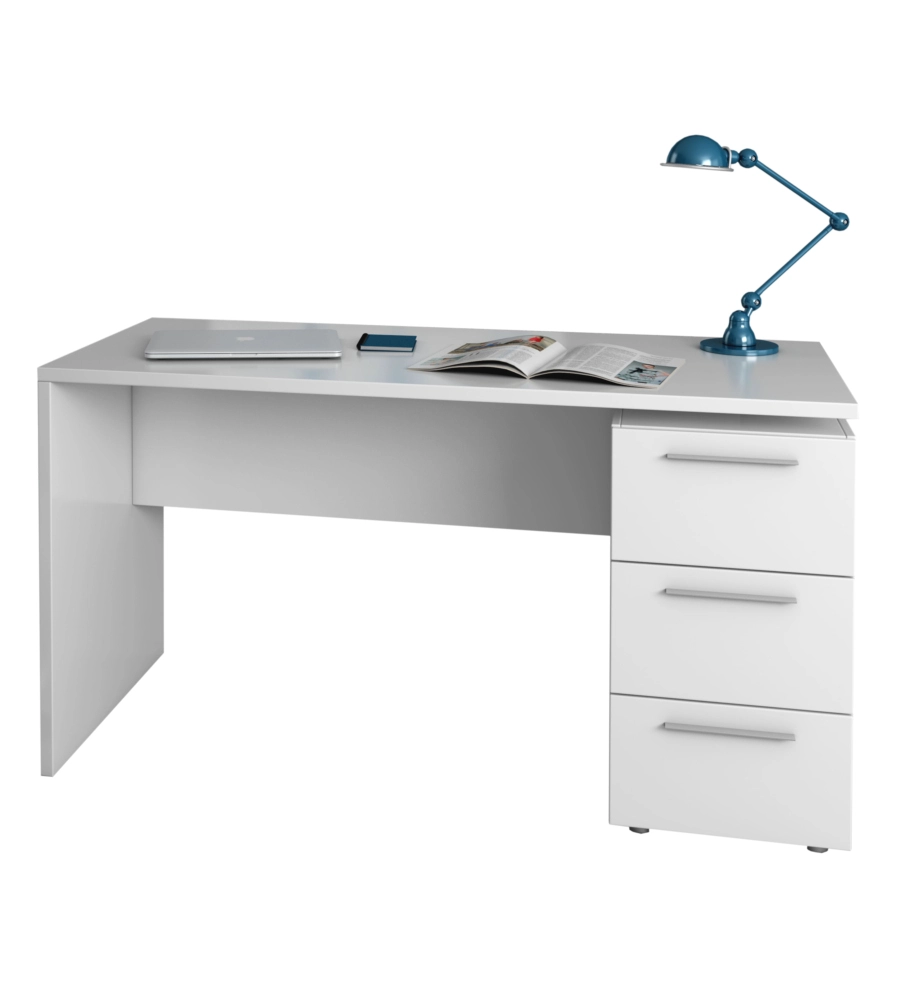 SCRIVANIA "STYLUS" BIANCO ARTICO, 74X138X60 CM