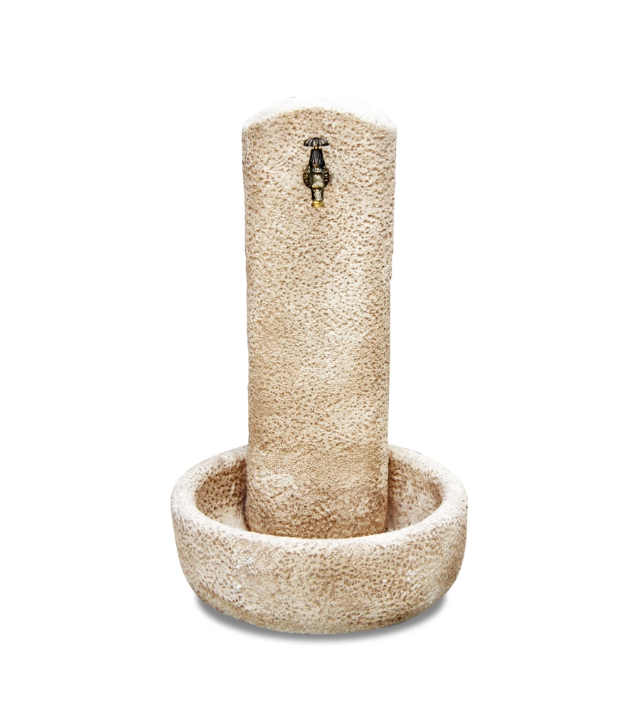FONTANA VEDOVELLA ANTICA "PALERMO" COLORE NOCCIOLA - 60X60X100CM