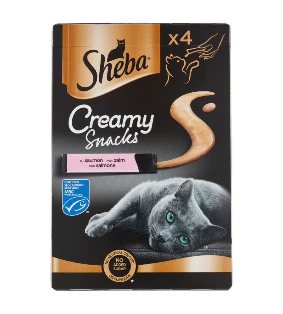SHEBA - SNACK PER GATTI CREAMY SALMONE