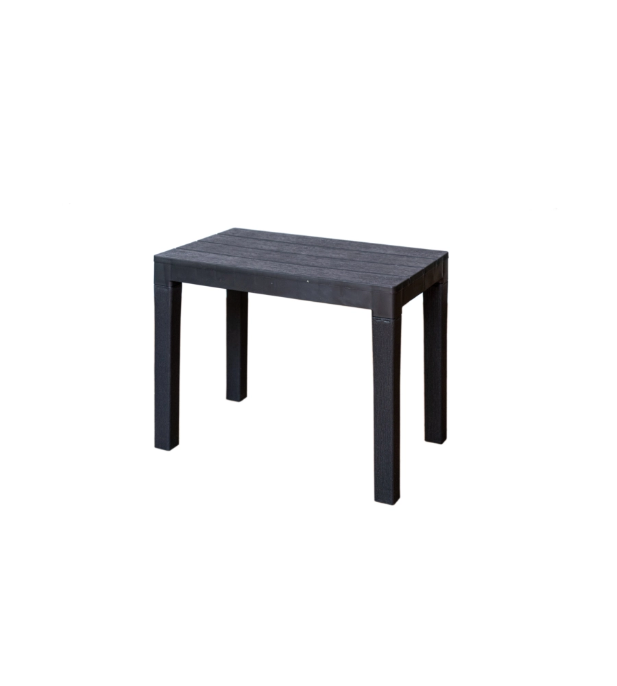 SET DA GIARDINO "SAMOA" IN POLIPROPILENE ANTRACITE 4 SEDUTE E TAVOLO