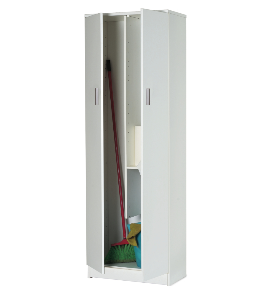 ARMADIO PORTASCOPE BIANCO FIAMMATO 62X34X183 CM