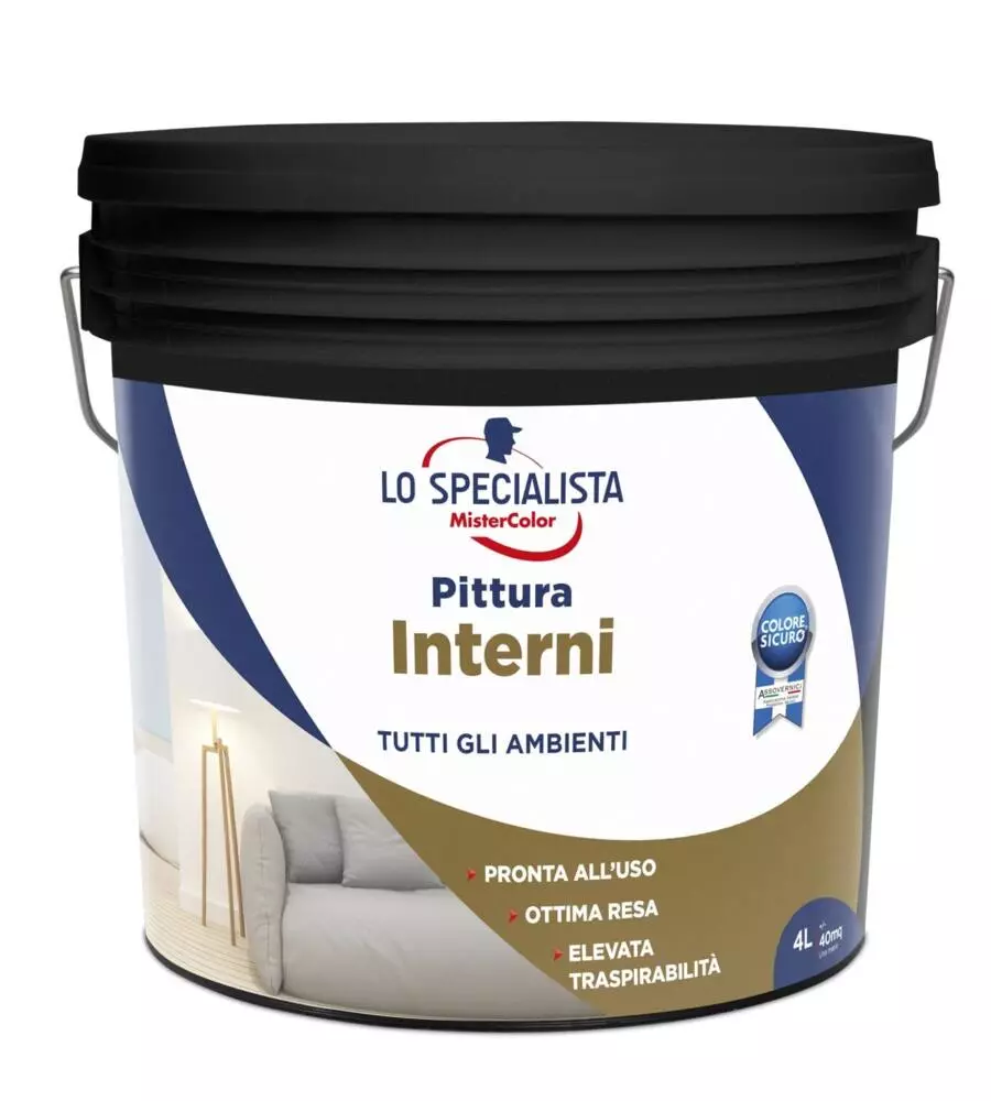 PITTURA PER INTERNI LO SPECIALISTA - BIANCO 4 LT.