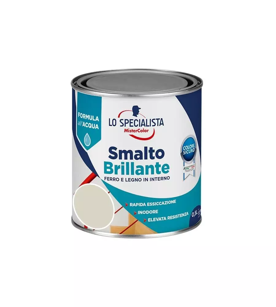 SMALTO ACQUA BRILLANTE 0,5 LT. BIANCO GHIACCIO