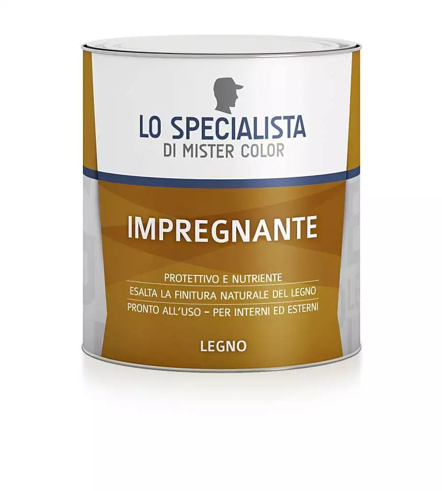 IMPREGNANTE ALL'ACQUA PER LEGNO NOCE ANTICO FORMATO DA 0,75 LITRI