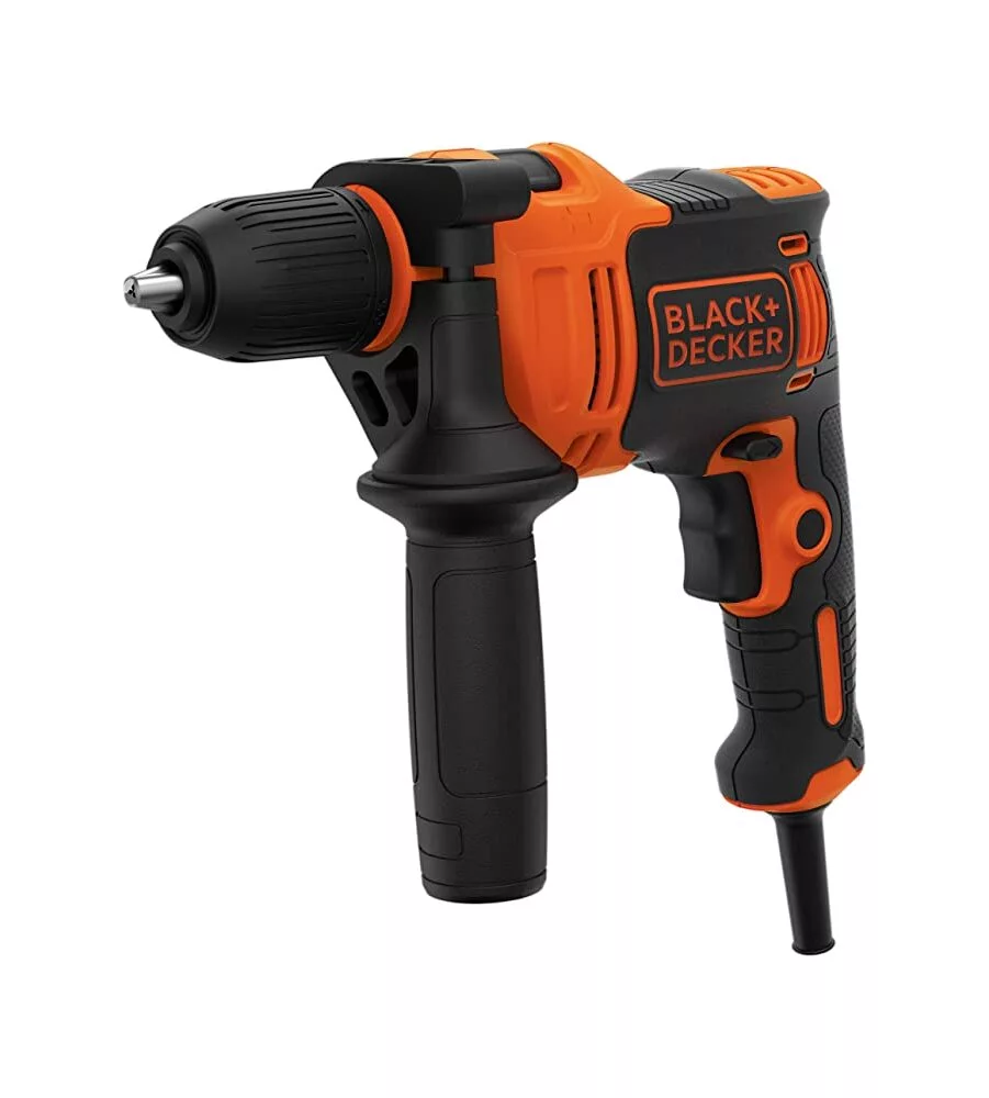 KIT VALIGETTA TRAPANO A PERCUSSIONE ELETTRICO BLACK+DECKER "BEH710K" 710 W