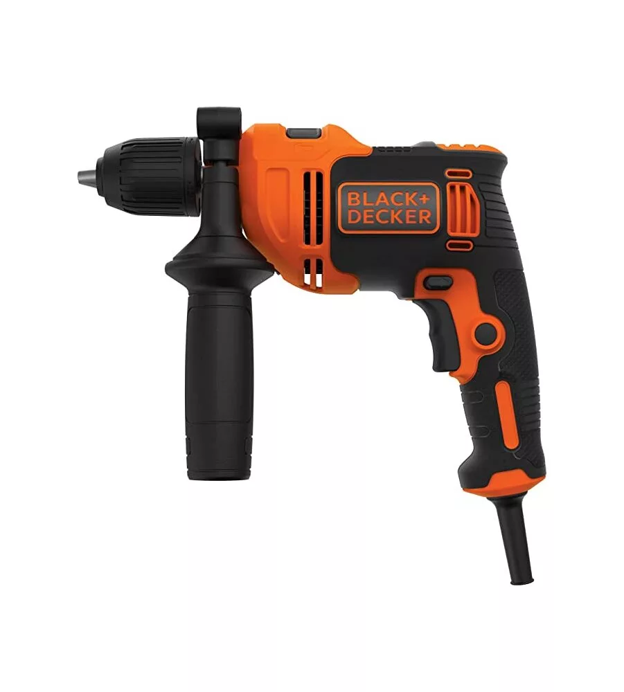KIT VALIGETTA TRAPANO A PERCUSSIONE ELETTRICO BLACK+DECKER "BEH710K" 710 W