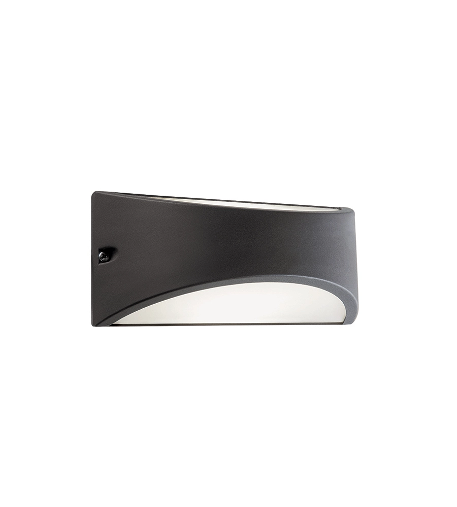APPLIQUE LED "LHASA" GRIGIA 10W, BIANCO NATURALE
