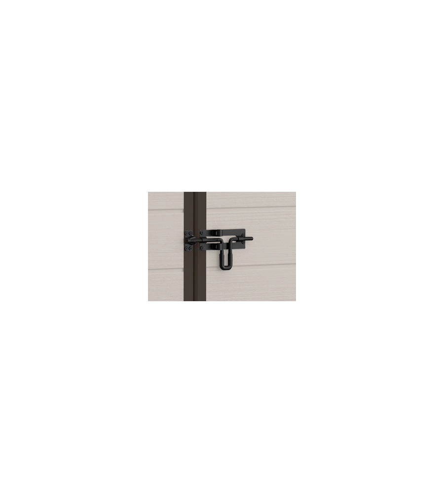CASETTA DA GIARDINO KETER "MANOR 6x5" IN RESINA COLORE BEIGE CON PORTA BATTENTE DOPPIA 185X152X226 CM