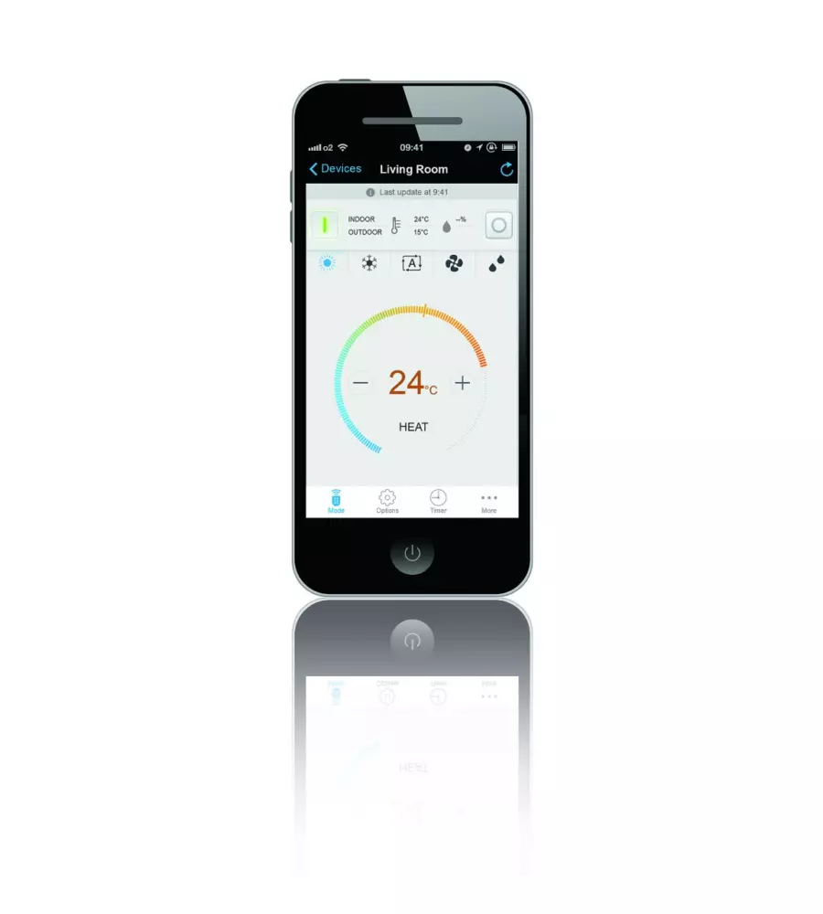 CLIMATIZZATORE DAIKIN EMURA POMPA DI CALORE "FTXJ35MW/RXJ35M" MONOSPLIT E UNITÀ ESTERNA 12000 BTU CON WI-FI