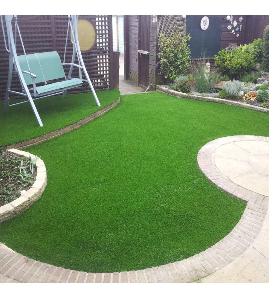 PRATO SINTETICO VERDE ECONOMICO 1X10 MT H50 MM PER GIARDINO "WIMBLEDON"