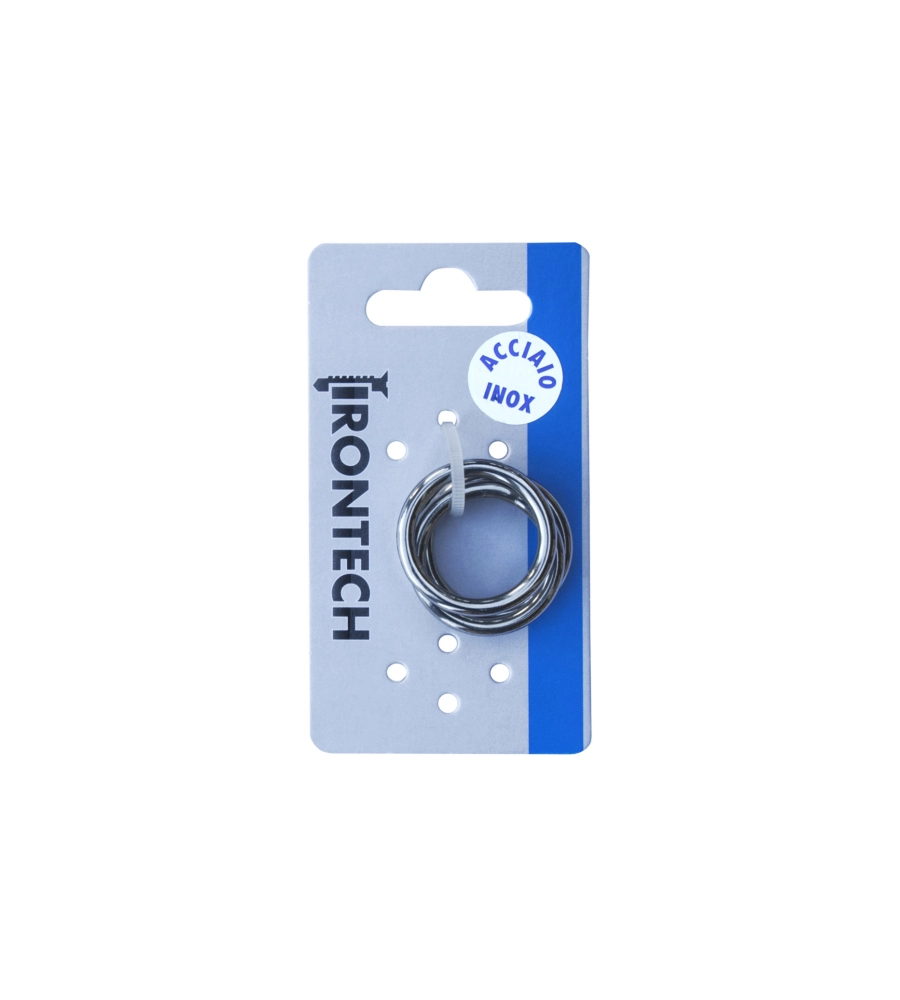 ANELLO TONDO SALDATO Ø 4 X 25 MM. IN ACCIAIO INOX A4 - AISI 316 - 4 PZ.
