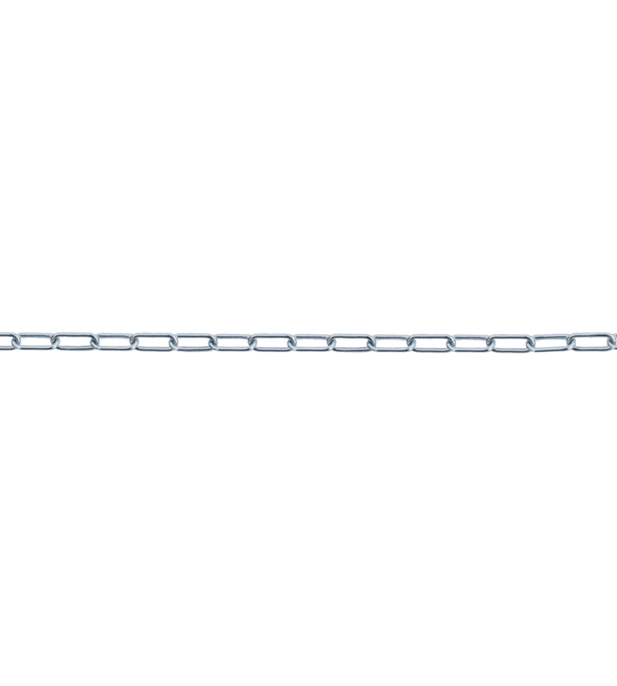 CATENA GENOVESE PRETAGLIATA Ø 1,5 MM. IN ACCIAIO ZINCATO 2,5 MT.