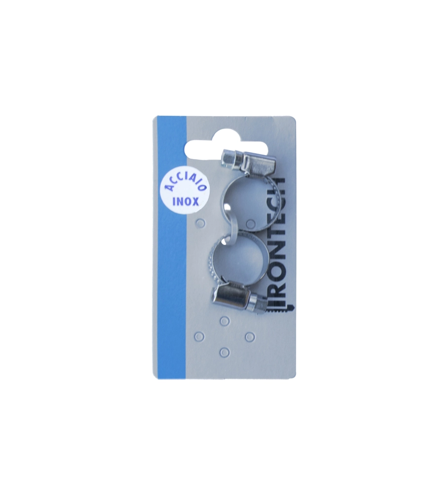 FASCETTA STRINGITUBO Ø 13 - 20 MM. IN ACCIAIO INOX A2 - AISI 304 - 2 PZ.