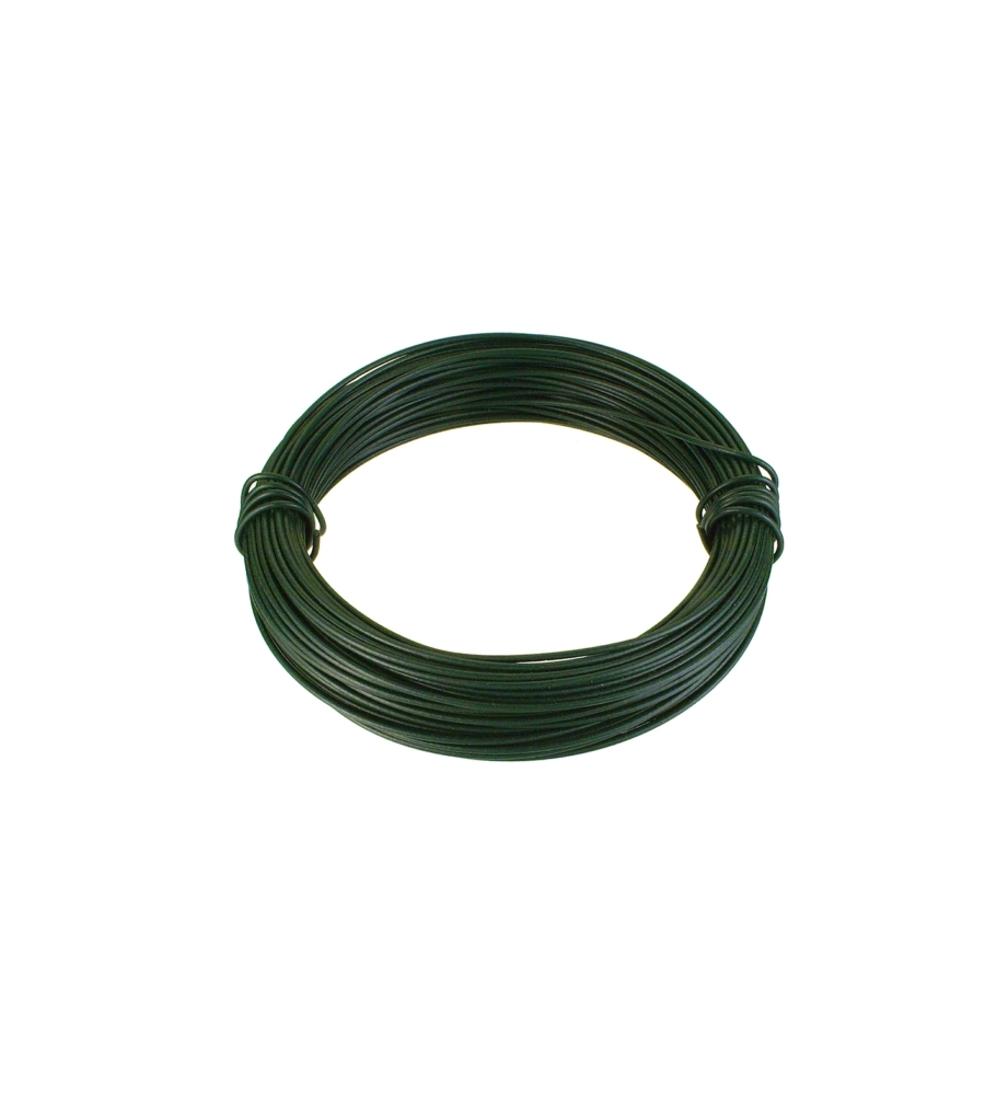 FILO DI FERRO ZINCATO RIVESTITO PVC VERDE Ø 1,0 MM. 24 MT.