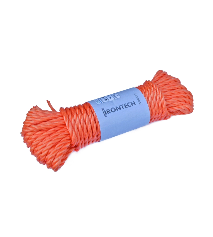 FUNE GALLEGGIANTE IN POLIPROPILENE Ø 7 MM. ARANCIONE 20 MT.
