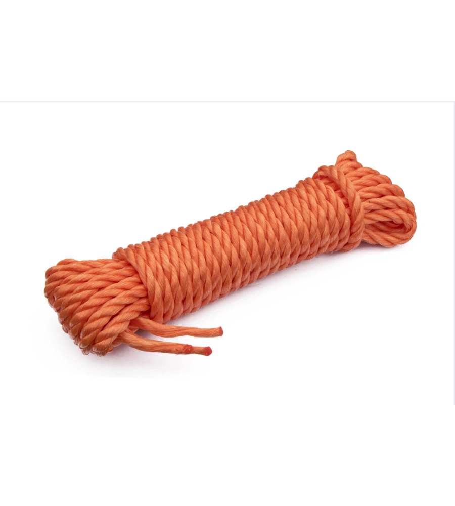 FUNE GALLEGGIANTE IN POLIPROPILENE Ø 7 MM. ARANCIONE 7,5 MT.
