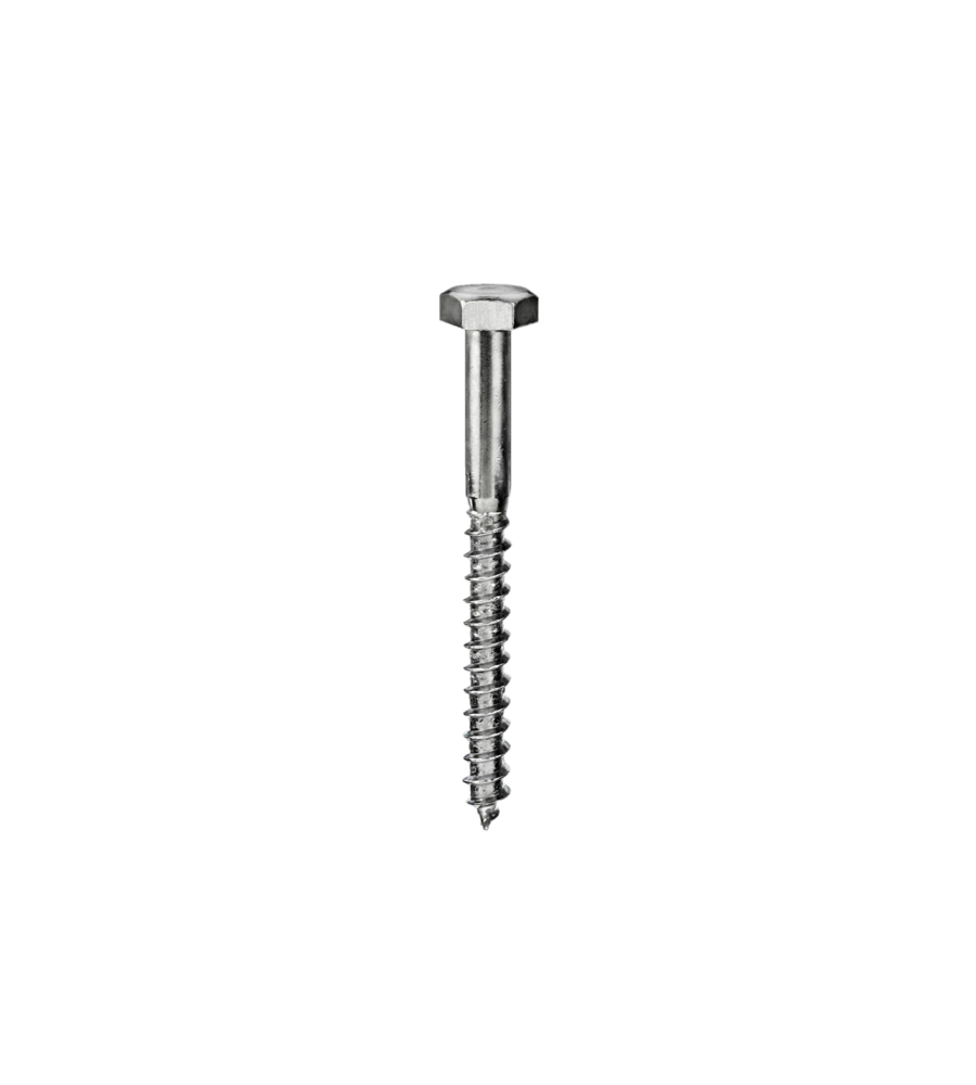 TIRAFONDI TESTA ESAGONALE 6 X 25 - 8 PZ.
