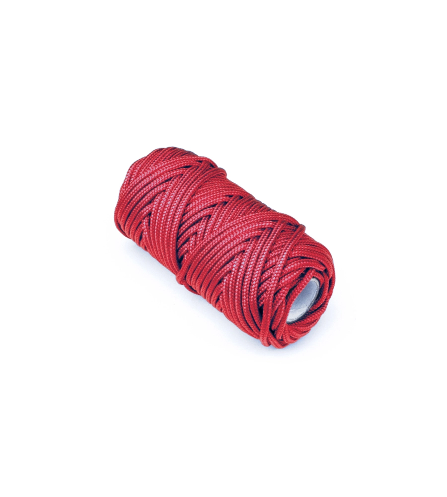 TRECCIA PER VENEZIANA IN POLIPROPILENE Ø 3 MM. ROSSO 20 MT.