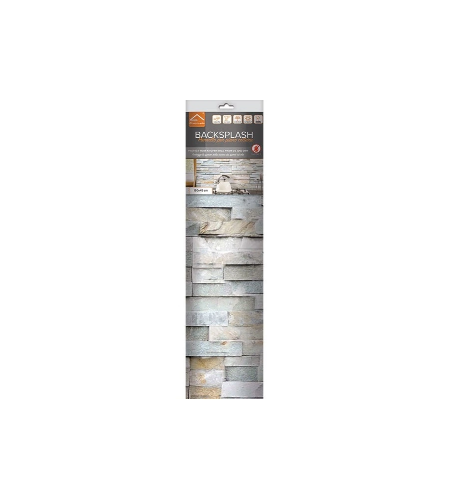 PARASCHIZZI XL "GREY STONES" IN PVC, 180X45 CM