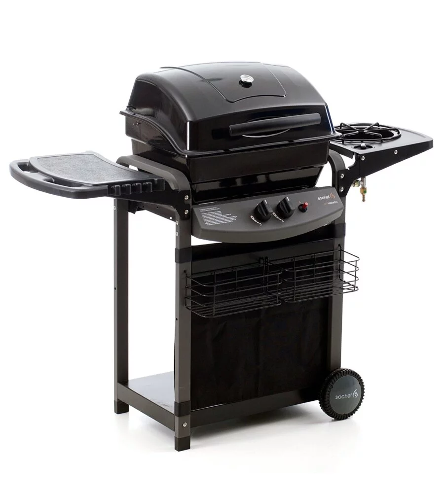 BARBECUE A GAS SOCHEF "PIU SAPORILLO" CON COTTURA A PIETRA LAVICA 2 BRUCIATORI - COD. G20513
