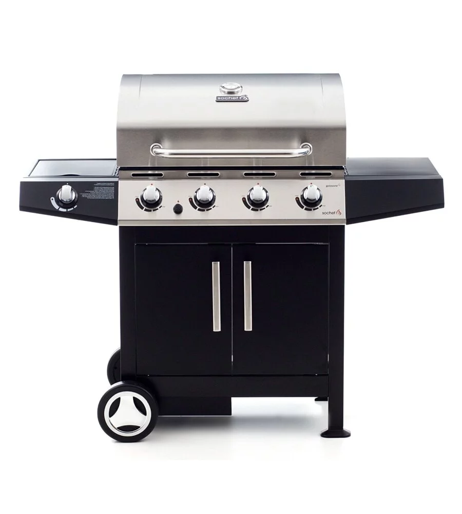 BARBECUE A GAS SOCHEF "GOLOSONE 4" CON COTTURA A PIETRA LAVICA O AUSTRALIANA 4 BRUCIATORI - COD. G43240