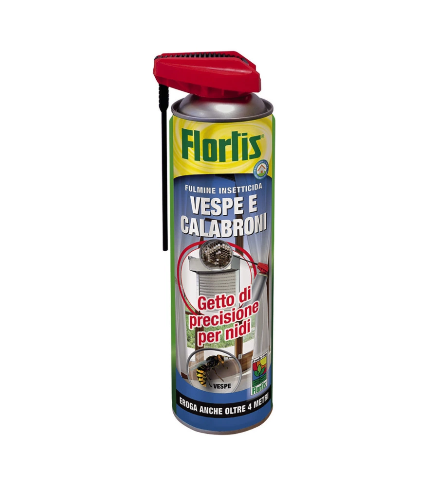 INSETTICIDA SPRAY FLORTIS PER NIDI DI VESPE E CALABRONI 400 ML