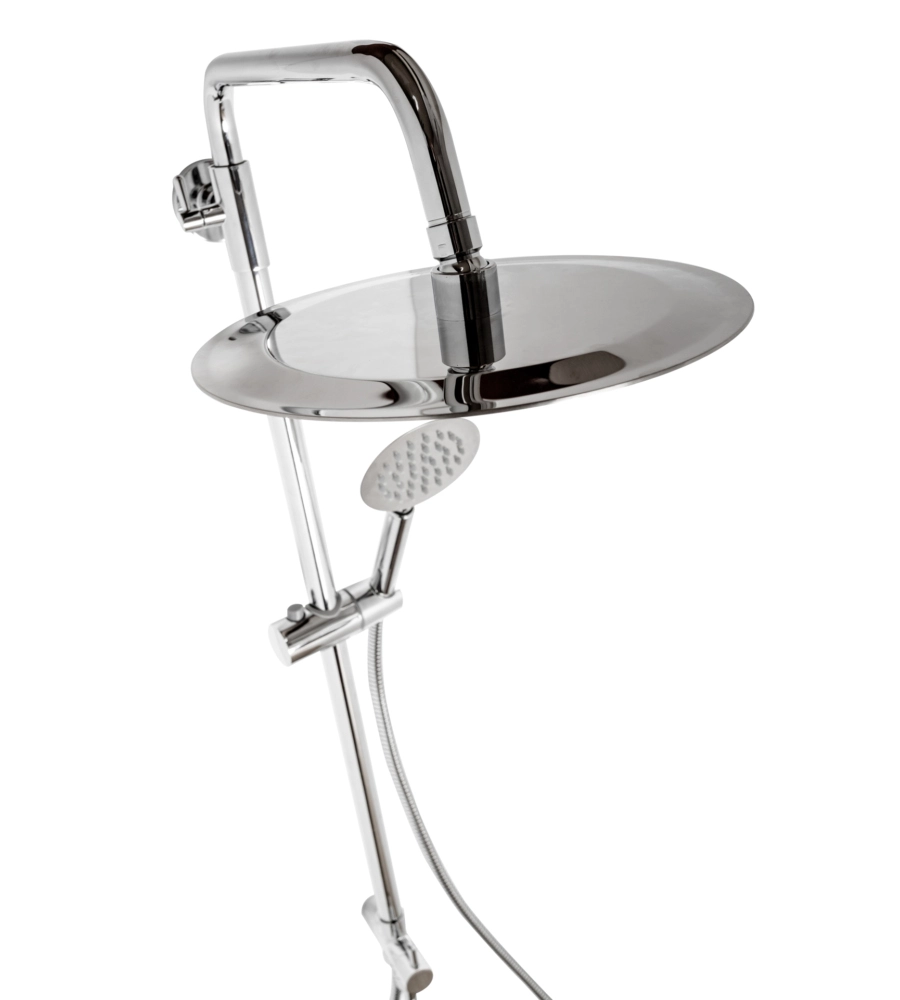 Colonna doccia "Poseidon" con soffione e doccetta cromo