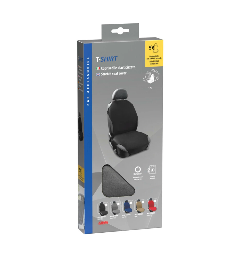 COPRISEDILE ELASTICIZZATO LAMPA "T-SHIRT" GRIGIO