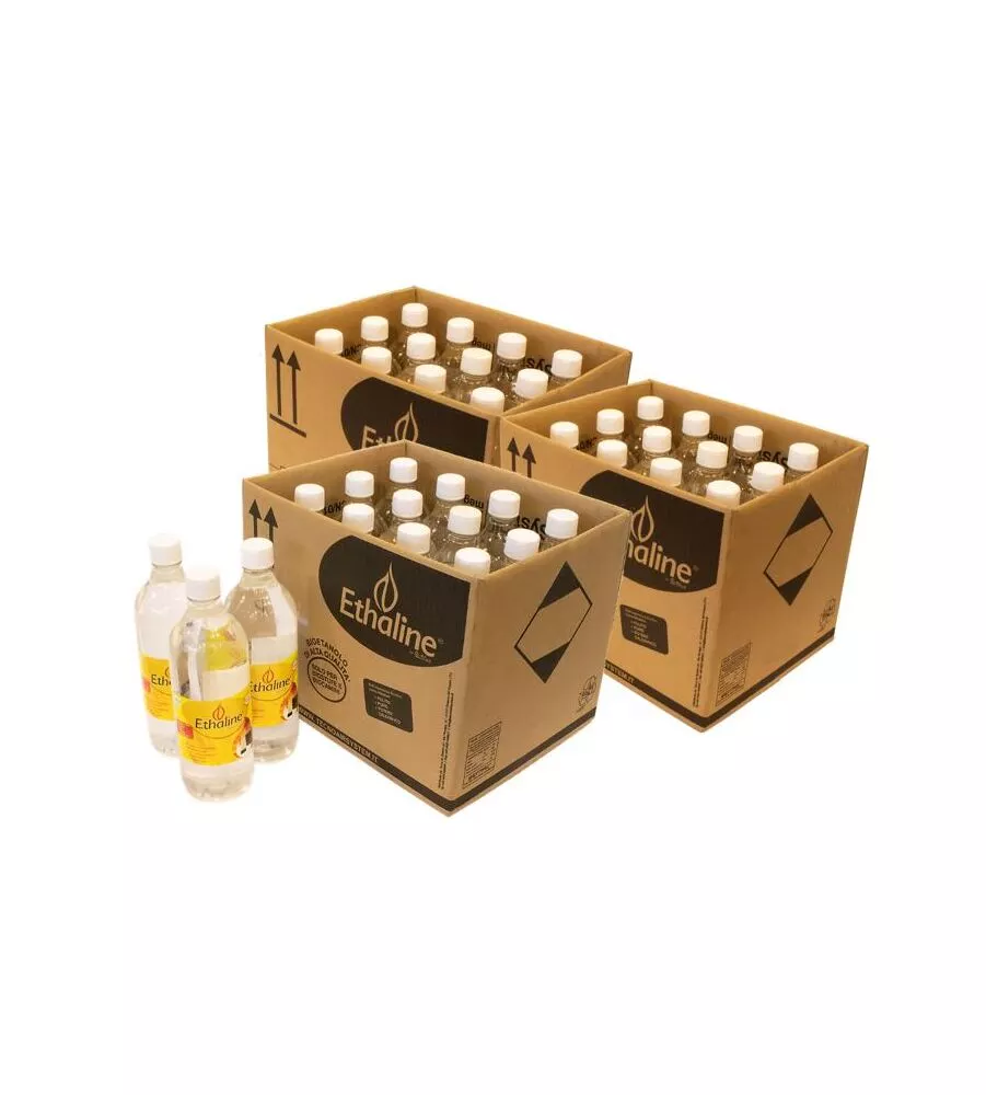 BIOETANOLO LIQUIDO 36 BOTTIGLIE DA 1 LT ETHALINE