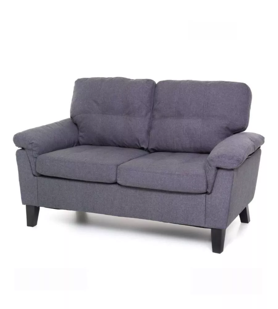 DIVANO "DENVER" 2 POSTI TESSUTO BLU JEANS, 145x95x78 CM