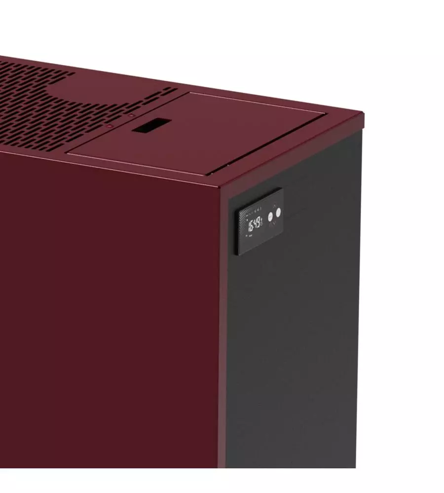 STUFA A PELLET SLIM CANADIAN STOVE "MINI 5" BORDEAUX 4,4 KW