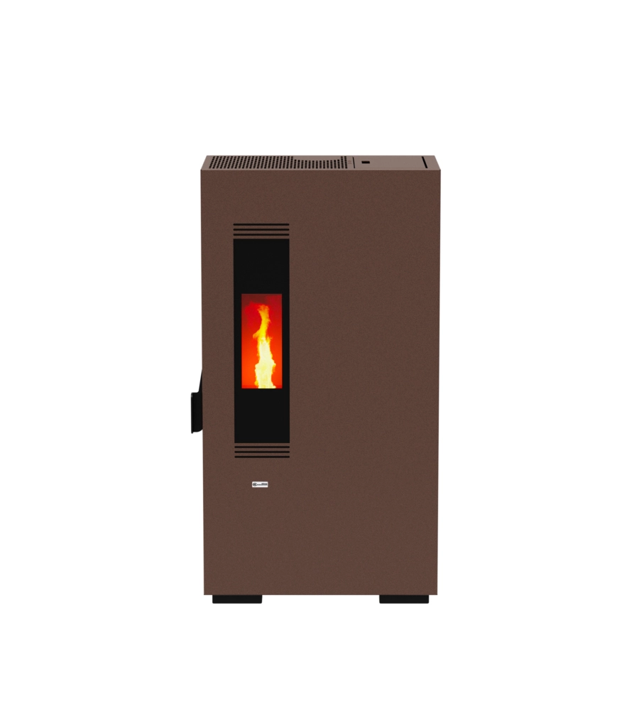 STUFA A PELLET SLIM  CANADIAN STOVE "MINI 5" RUGGINE 4,4 KW