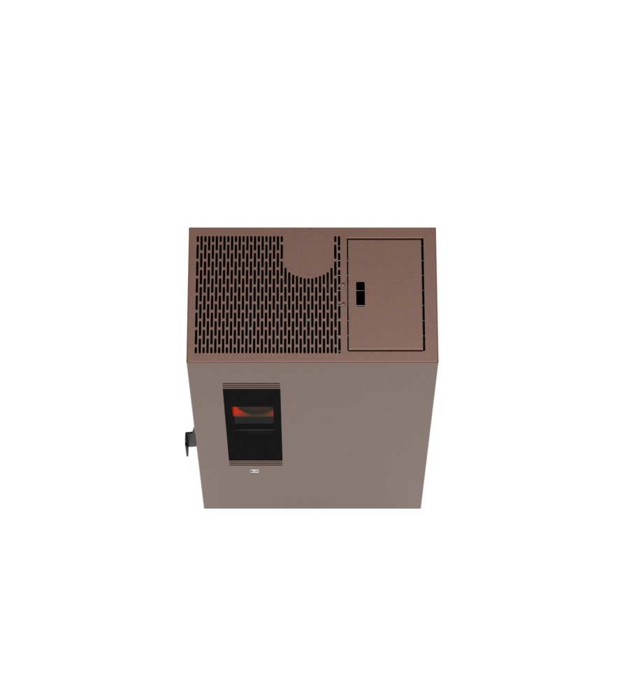 STUFA A PELLET SLIM  CANADIAN STOVE "MINI 5" RUGGINE 4,4 KW